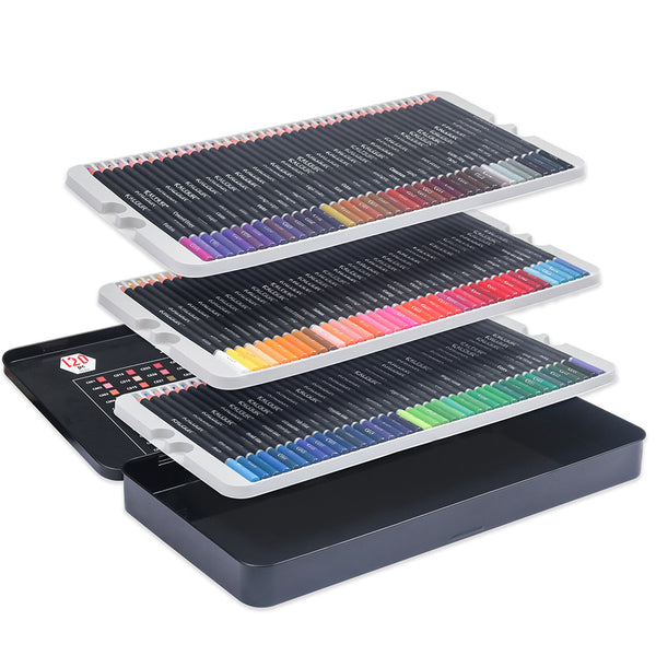 Multicolour 120 Colors Professional Oil color Pencils Set Artist Paint –  AOOKMIYA